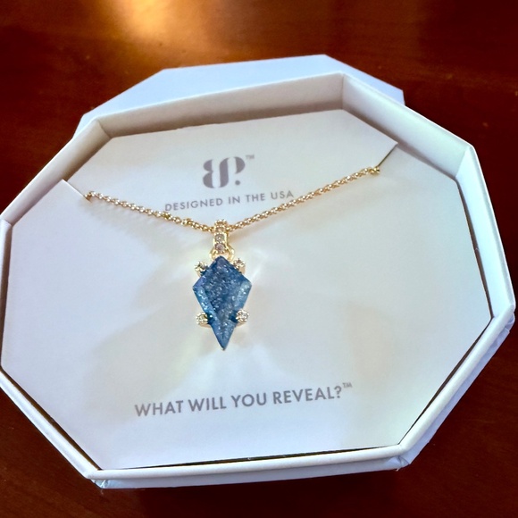 Bomb Party - London Blue Sapphire Ice Crystal Necklace - Picture 2 of 3